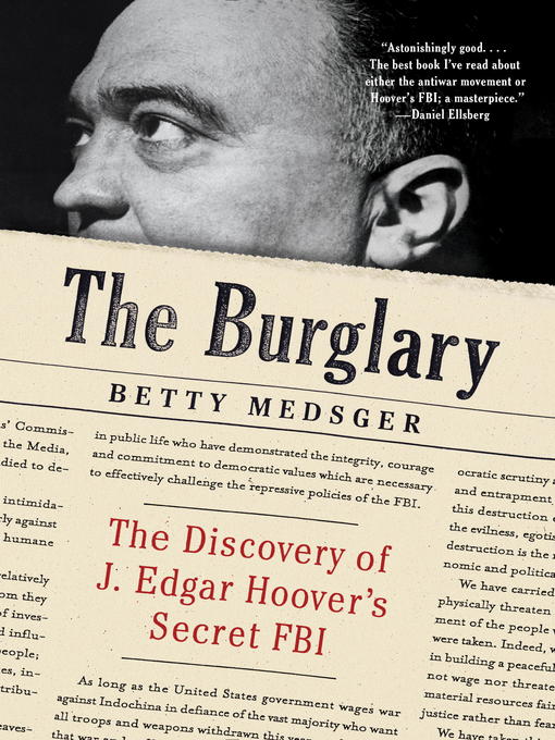 Title details for The Burglary by Betty Medsger - Wait list